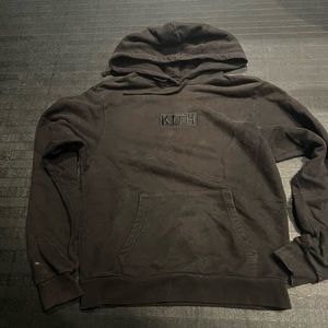 Kith hoodie xs vintage looking blackish brown
